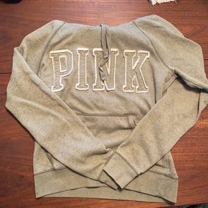 Victoria’s Secret PINK heather green hoodie size M